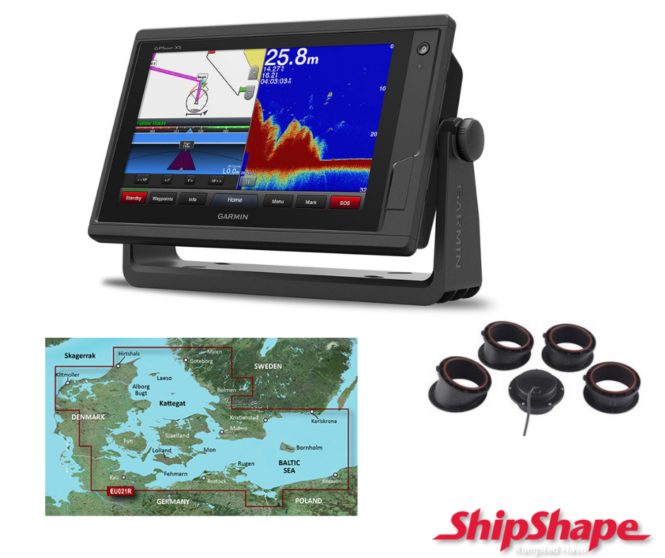 Garmin 922xs m/ GT15 transducer og G3 søkort 21R Garmin GPS