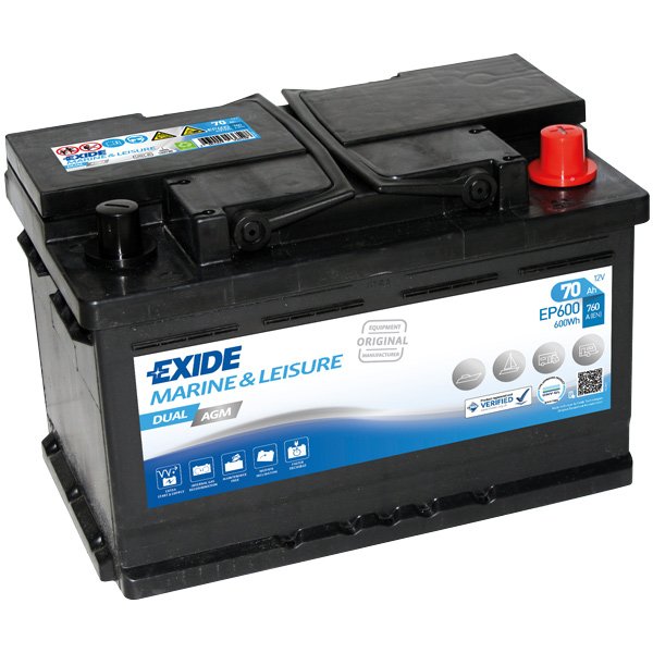 Аккумулятор exide agm 70ah